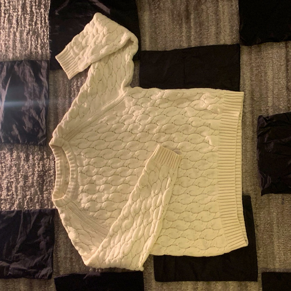 Chunky cable knit sweater